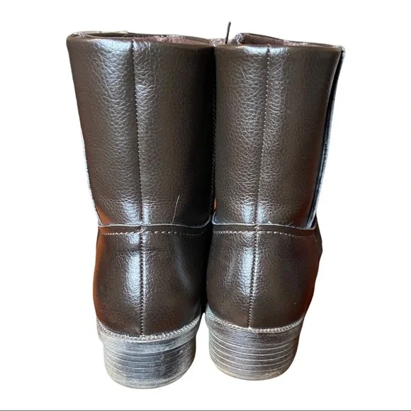 Clarks Women's Boots Ankle Zip Round Toe Booties Brown Size 9M - Picture 4 of 14